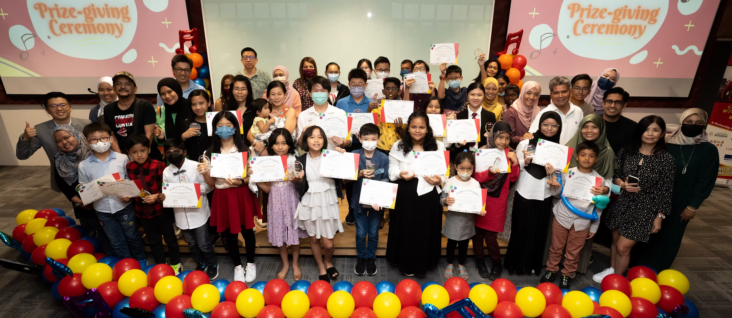 Ebright students on stage
